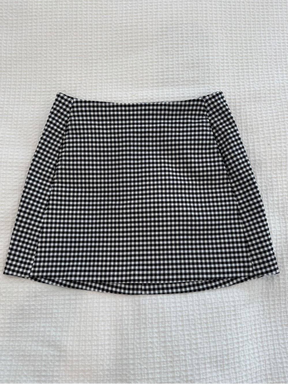 Urban Outfitters Black and White Gingham Mini Skirt